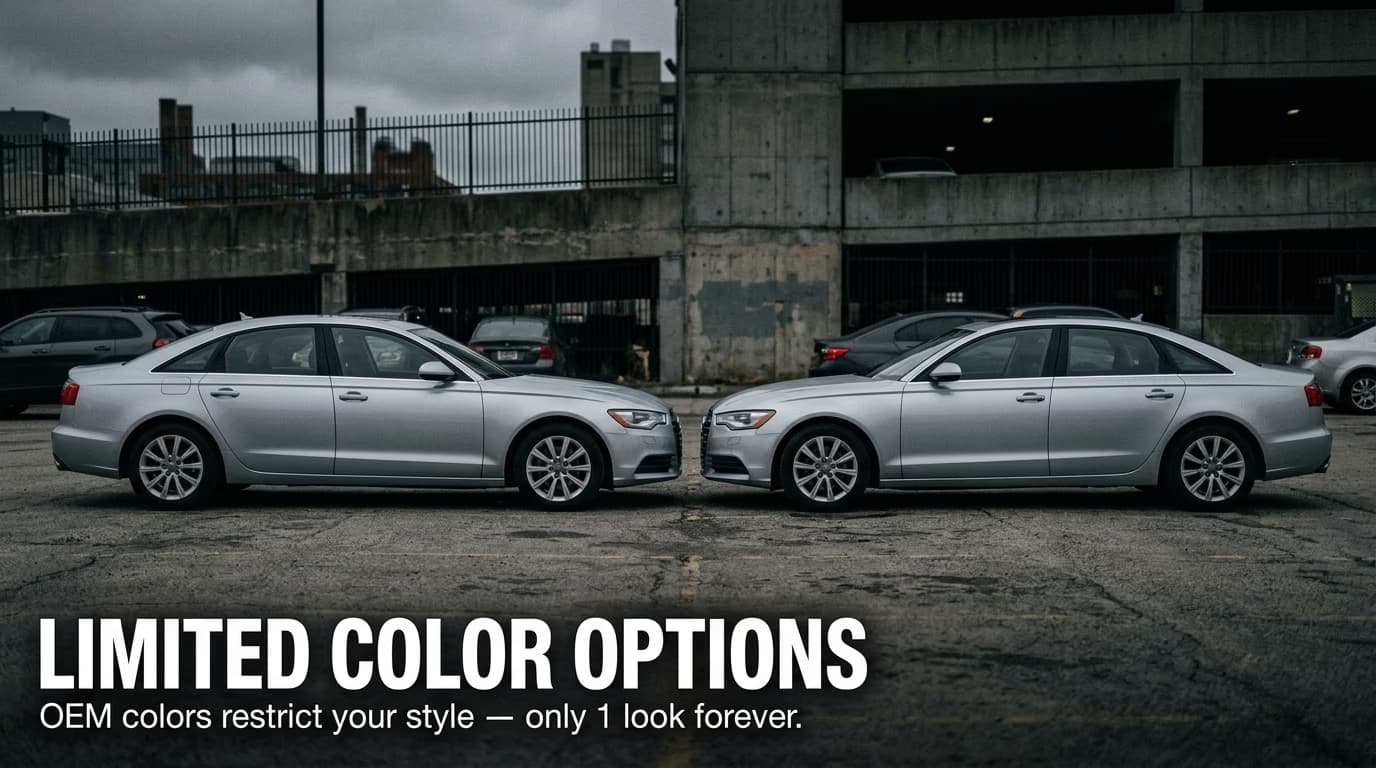 Limited Color Options — Tired of the Same Old Look? Car Wrap Malaysia — Fresh Identity
