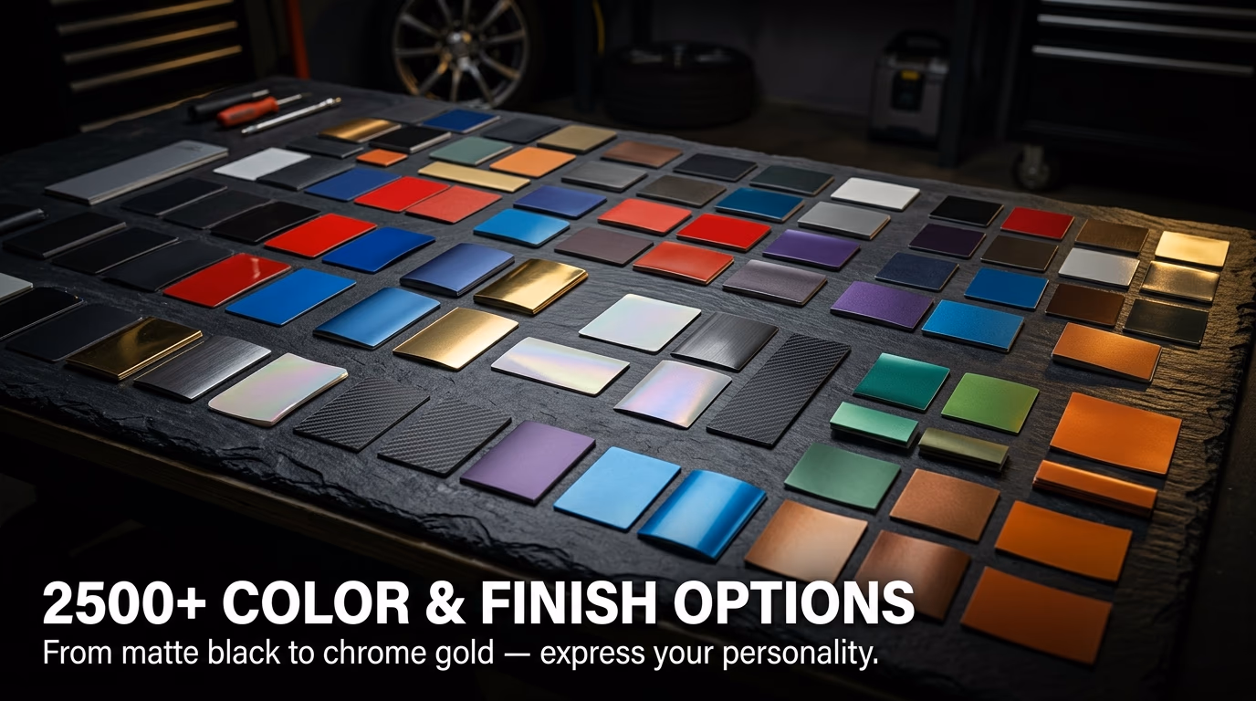 2500+ Color & Finish Options — Premium Auto Wrap — Style Meets Protection