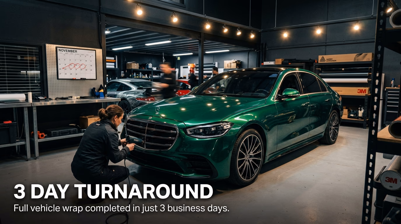 2-3 Day Turnaround — Fast Turnaround, Flawless Finish
